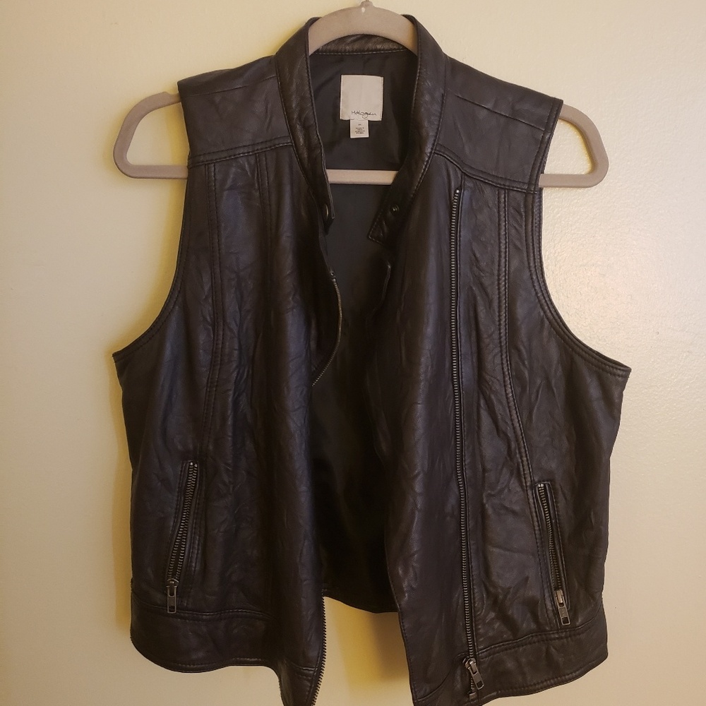 Leather vest